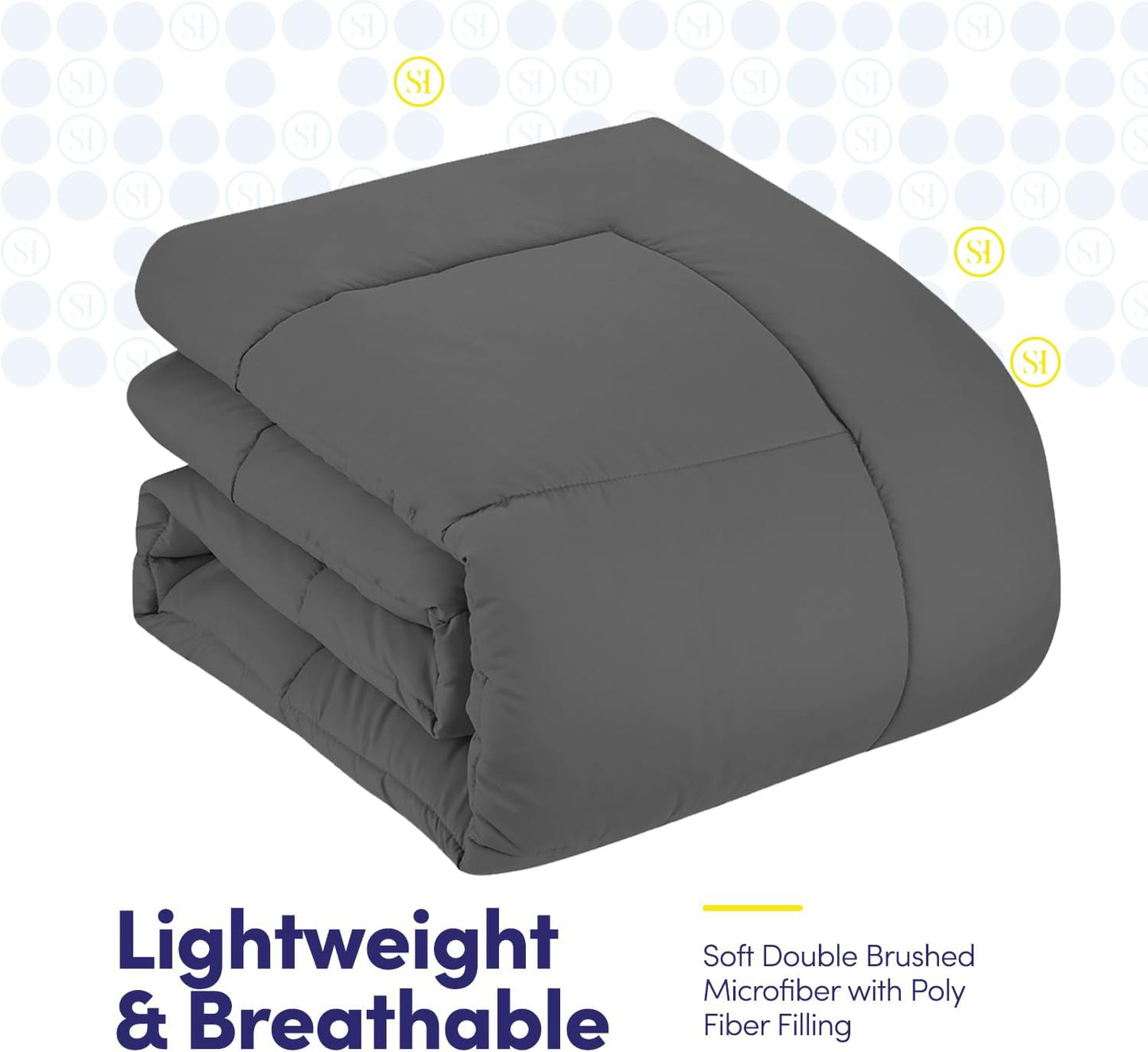 🛏️ All-Season 5-Piece Bedding Set | Ultra Soft Microfiber Comforter Set ✨