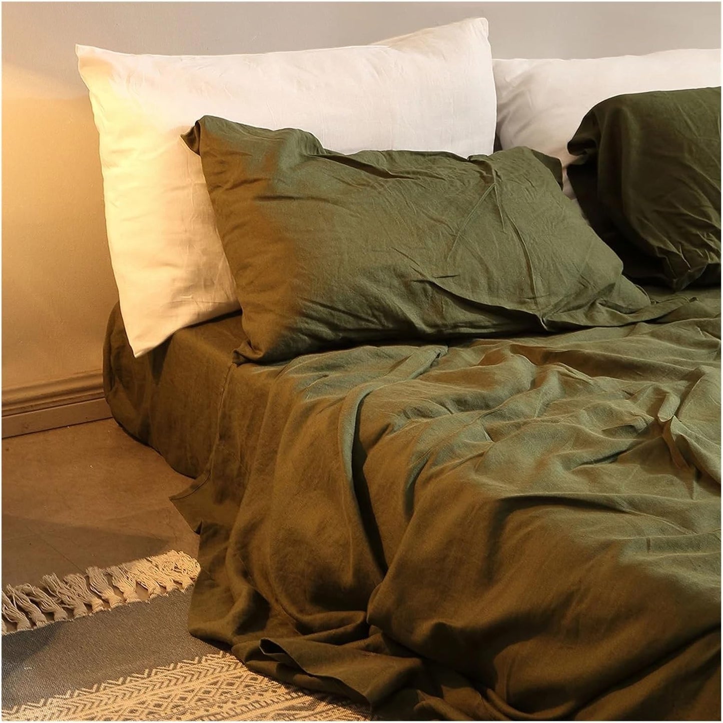 🛏️ 4-Piece Deep Pocket Sheet Set | Ultra Soft All-Season Bedding 🧺