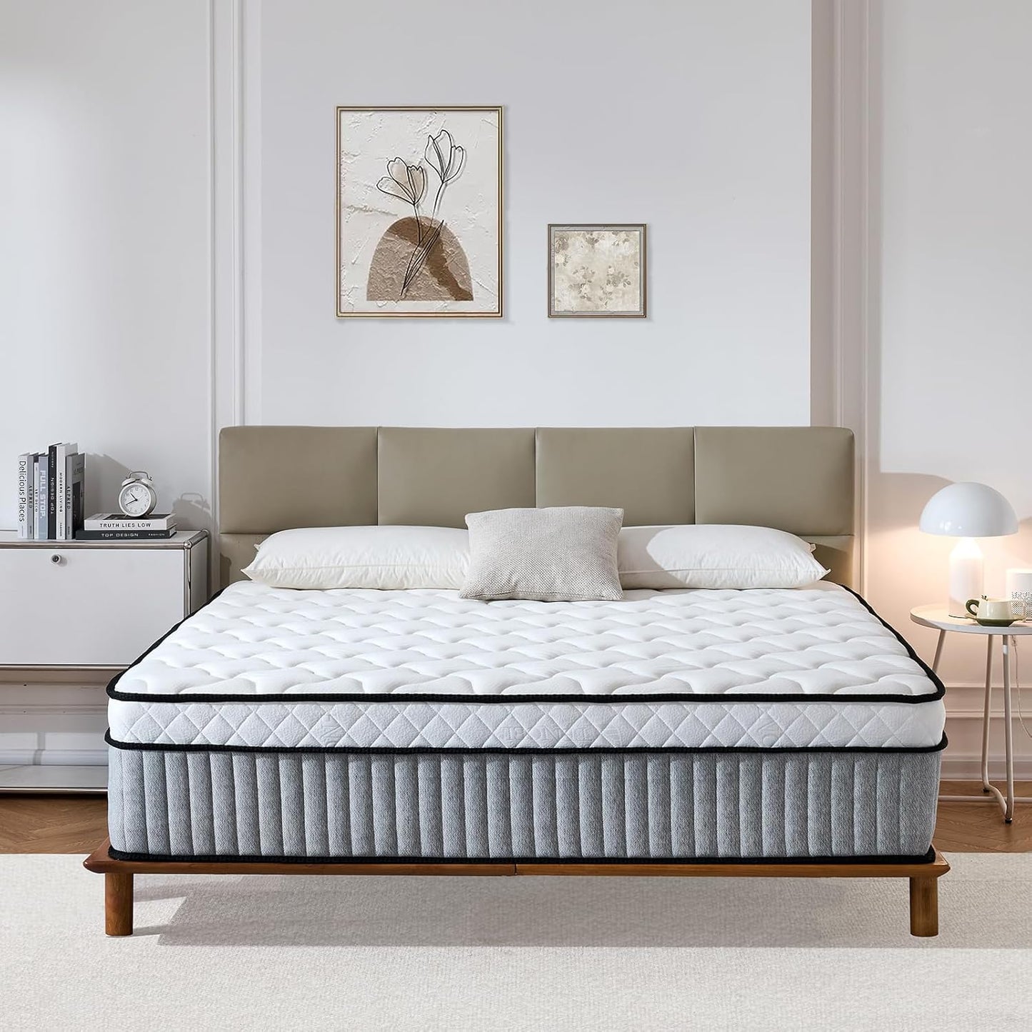 😴 12 Inch Hybrid Mattress | 6-Zone Support & Cool Sleep Design 🛏️