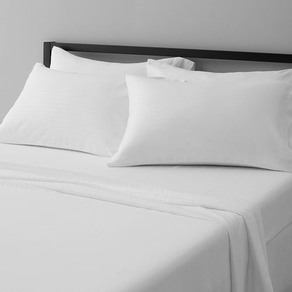 🛏️ 4-Piece Crosshatch Microfiber Sheet Set | Wrinkle Resistant Bedding 🪶