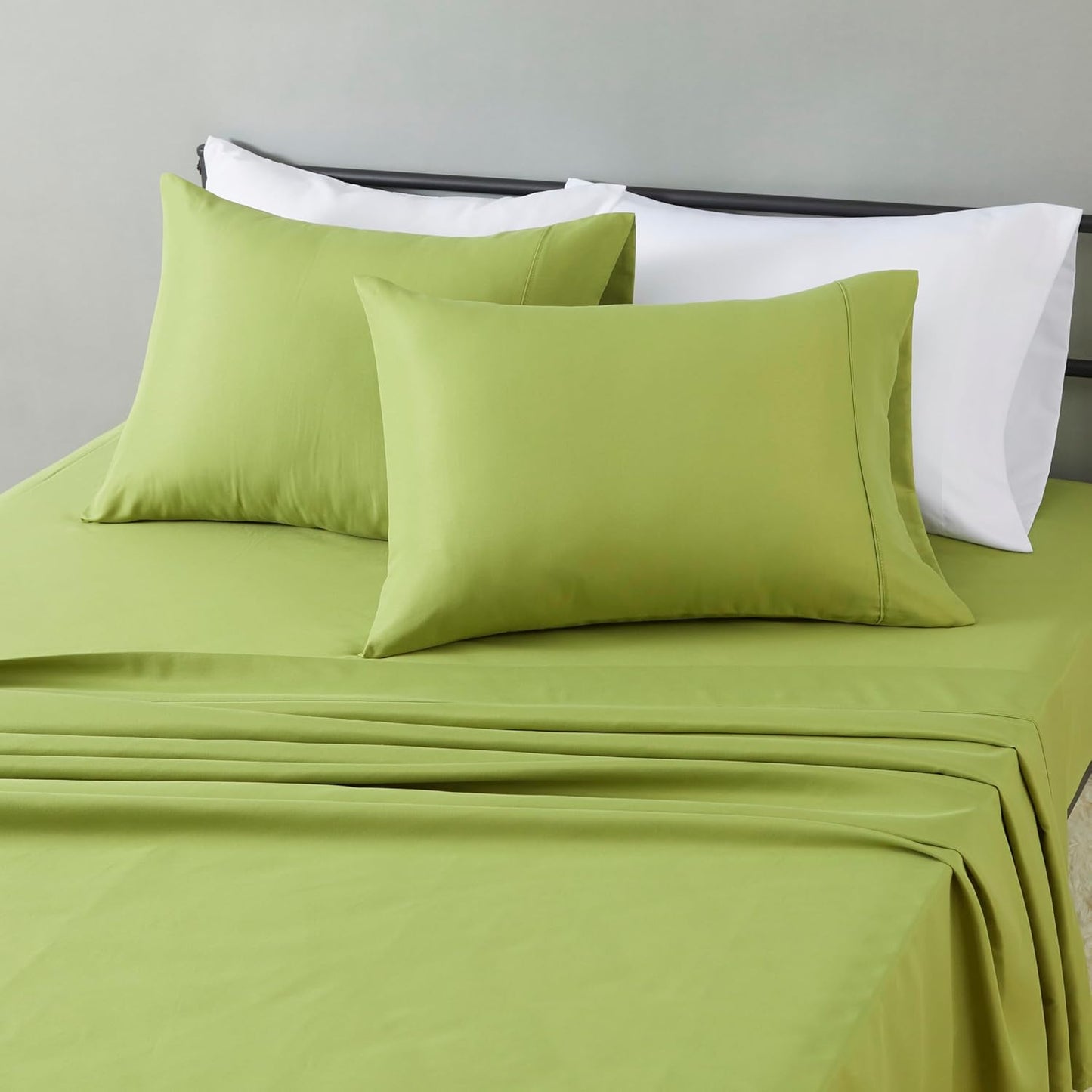 🛏️ 4-Piece Crosshatch Microfiber Sheet Set | Wrinkle Resistant Bedding 🪶