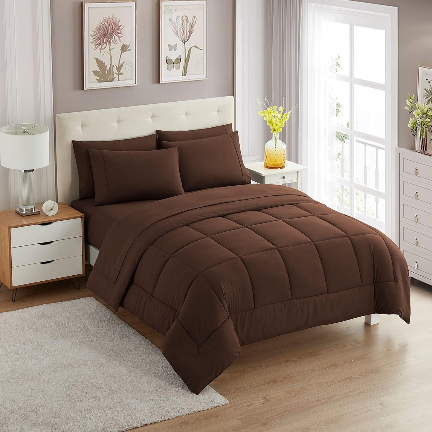 🌿  3-Piece Linen Duvet Cover Set | Natural Washed Flax Bedding 🛏️