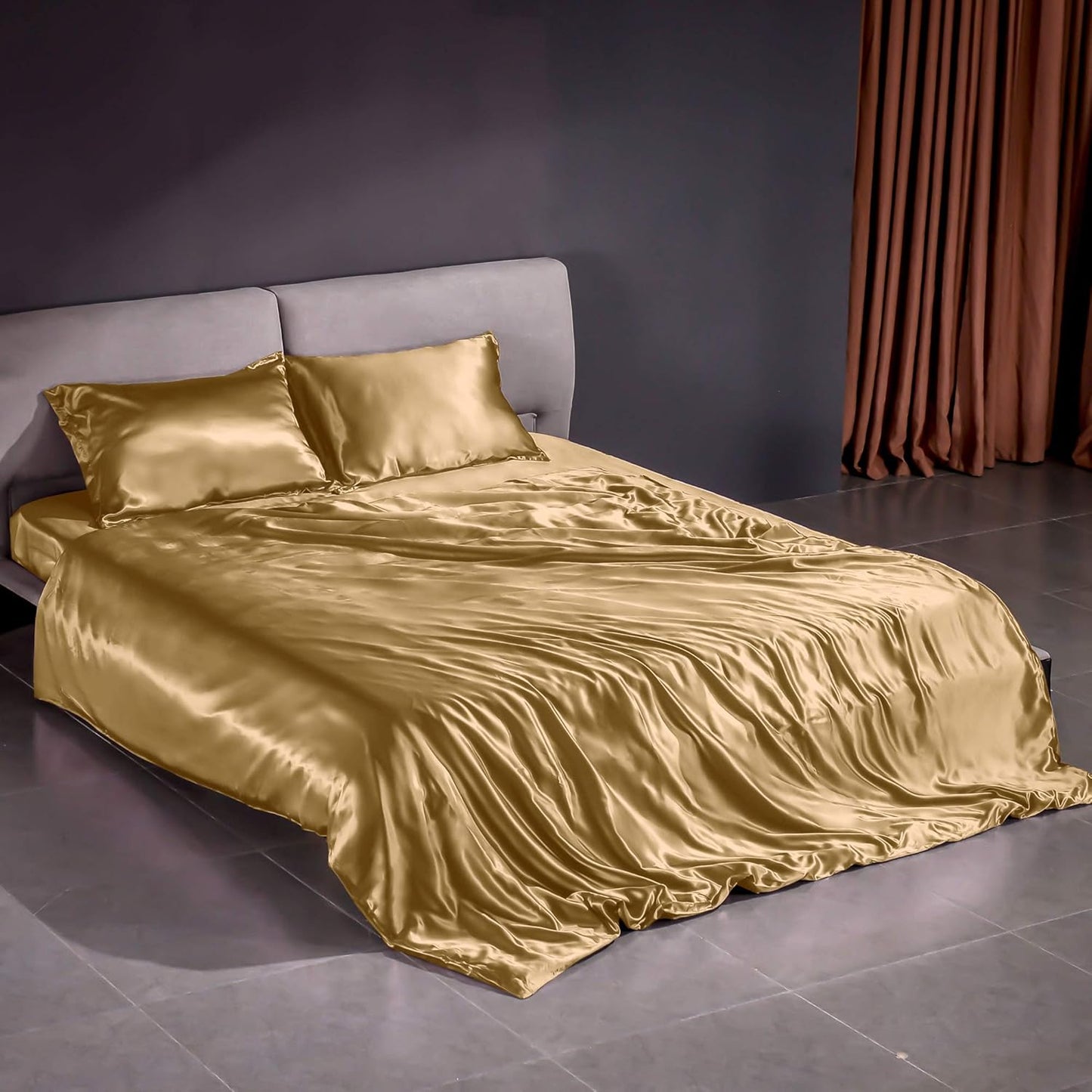💎 Premium Silk Bedding Set | Luxurious Smooth Duvet & Sheet Ensemble
