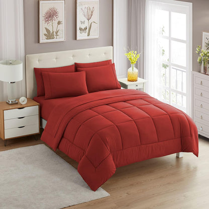 🛏️ All-Season 5-Piece Bedding Set | Ultra Soft Microfiber Comforter Set ✨
