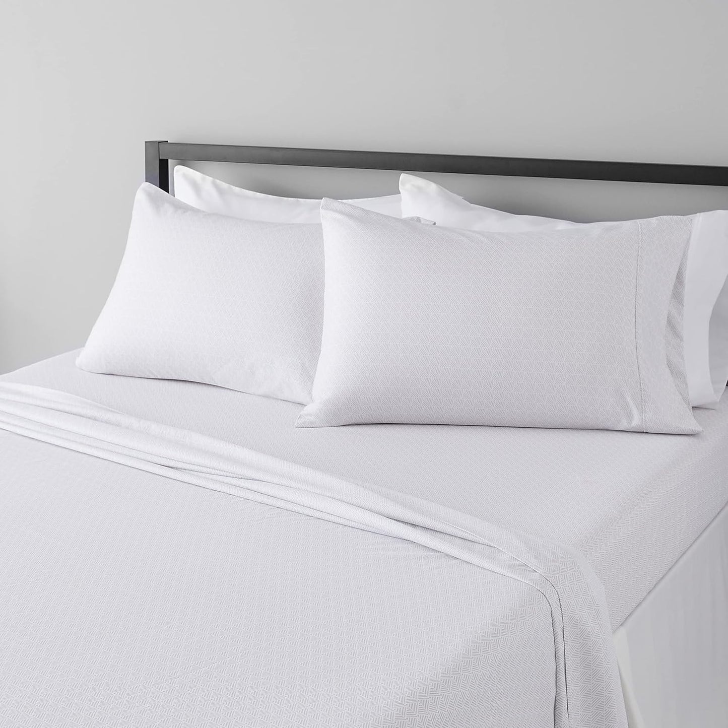 🛏️ 4-Piece Crosshatch Microfiber Sheet Set | Wrinkle Resistant Bedding 🪶