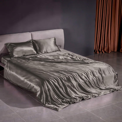 💎 Premium Silk Bedding Set | Luxurious Smooth Duvet & Sheet Ensemble