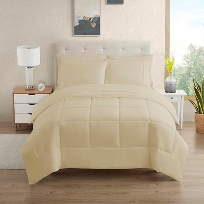 🛏️ All-Season 5-Piece Bedding Set | Ultra Soft Microfiber Comforter Set ✨
