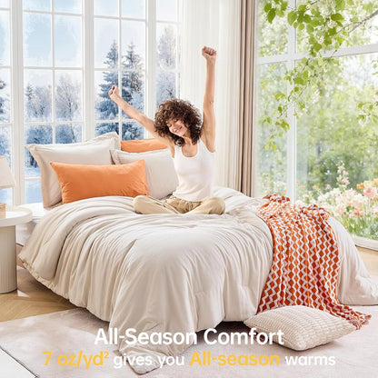 3-piece comforter set 🛌. Soft microfiber, anti-clumping design & easy to clean. Shop our special offer today!