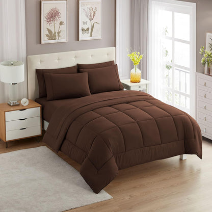 🛏️ All-Season 5-Piece Bedding Set | Ultra Soft Microfiber Comforter Set ✨